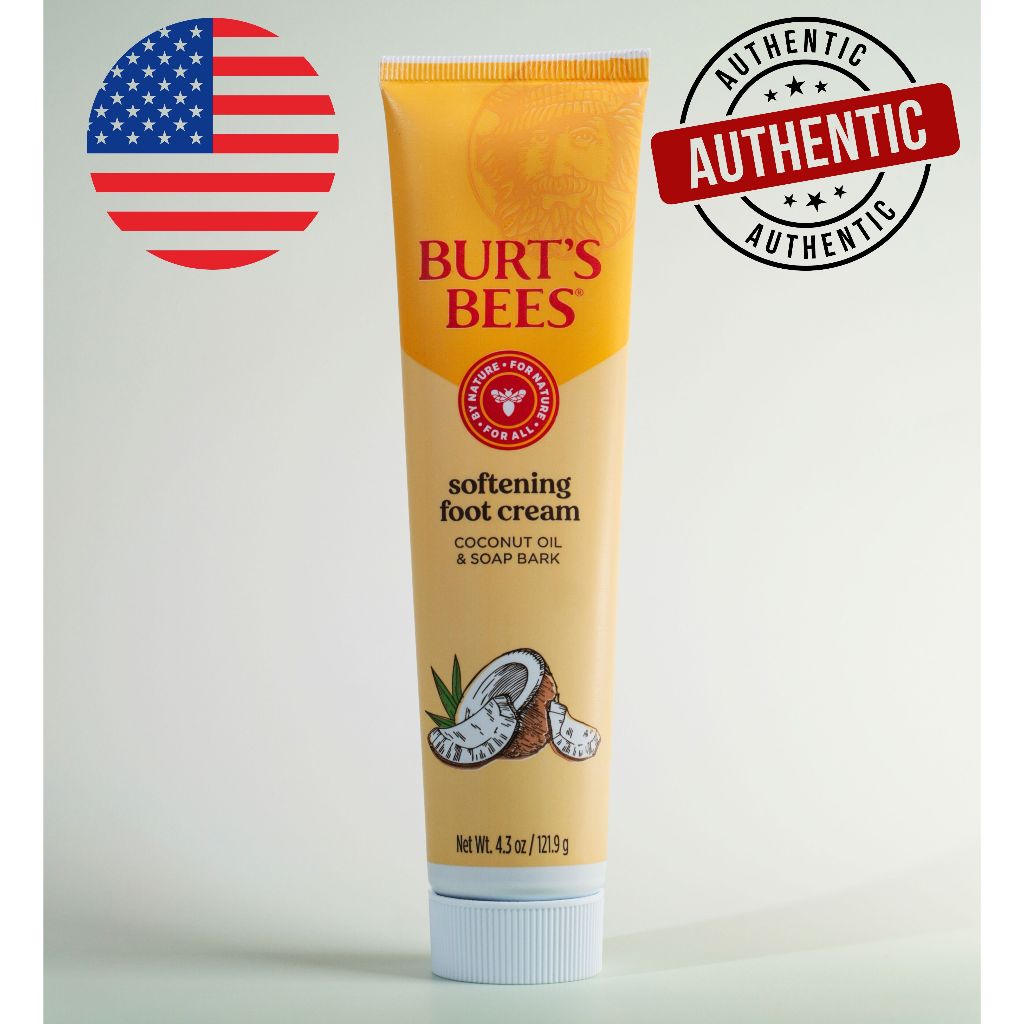 Burt’s Bees Softening Foot Cream with Coconut Oil and Soap Bark, 4.3 oz – โปรปัง