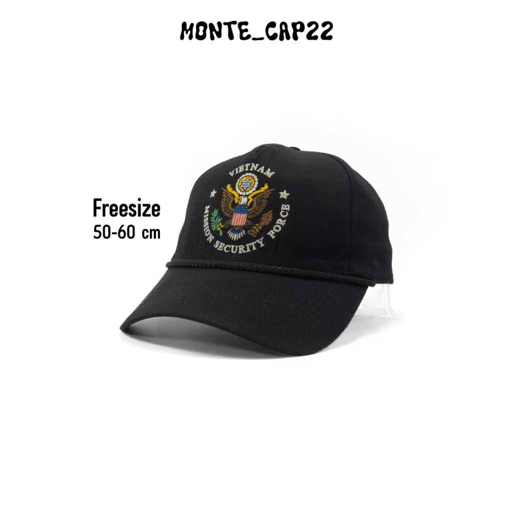 [ใส่โค้ดลดได้]✅100% Vietnam Mission Security Force หมวกมือสอง Camo Hat cap หมวกแก๊ป กันแดด Hats Caps