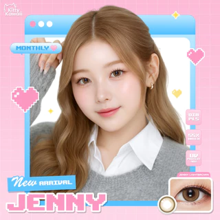 คอนแทคเลนส์(กลาง) Jenny Light Brown / Brown / Gray (Kitty Kawaii) ⭐️ลายฮิต ขายดีมาก กรองแสงกันยูวี
