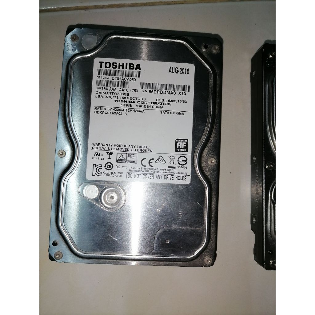 ฮาดดิส​ ชัวร์ pc  notebook 500gb  7200rpm 🎉
