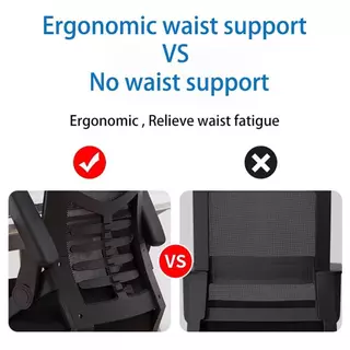 เก้าอี้ทำงาน ergonomic พนักเมชระบายอากาศ ปรับระดับได้ หมุน360° ออฟฟิศ/บ้าน/เล่นเกม เก้าอี้คอมพิวเตอร์