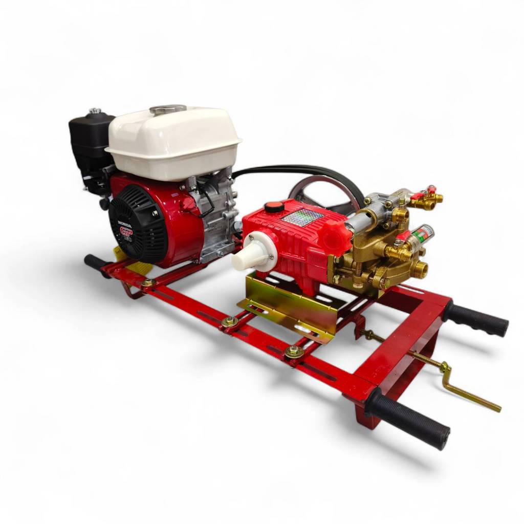 เครื่องพ่นยาสามสูบ ตราเพชร รุ่น DM22A ออโต้ลูกสูบสแตนเลส พร้อมเครื่องยนต์ HONDA GP160/GX160