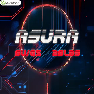 ALPSPORT AXL Asura ไม้แบดมินตัน 6U G5 คาร์บอน 75g ตีแรง คุมง่าย สูงสุด 30 ปอนด์ พร้อมกระเป๋า (ส่งจากไทย)Badminton Racket