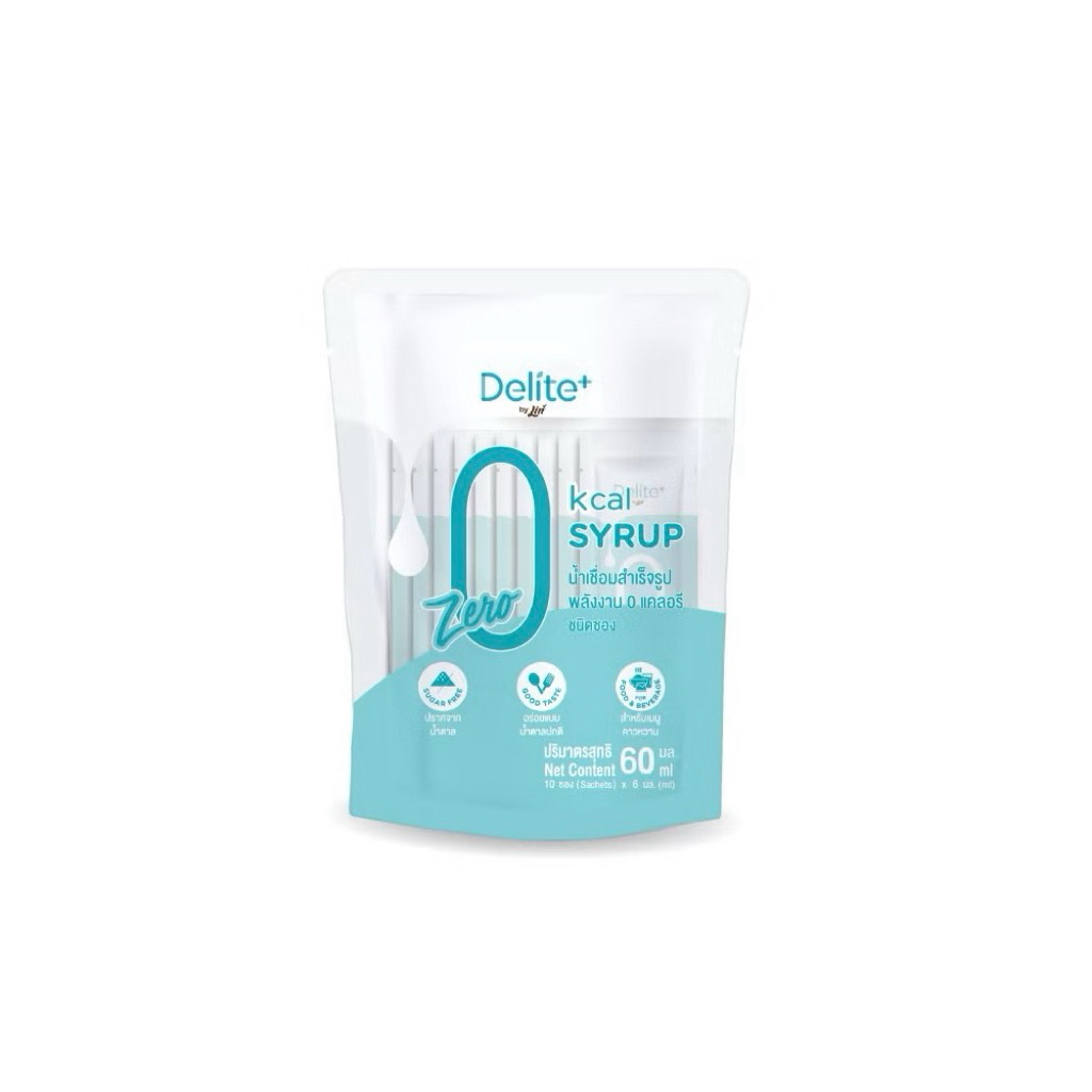 East Delite kcal syrup zero. 60มล น้ำเชื่อมสำเร็จรูปแบบซองพกพา 0แคล
