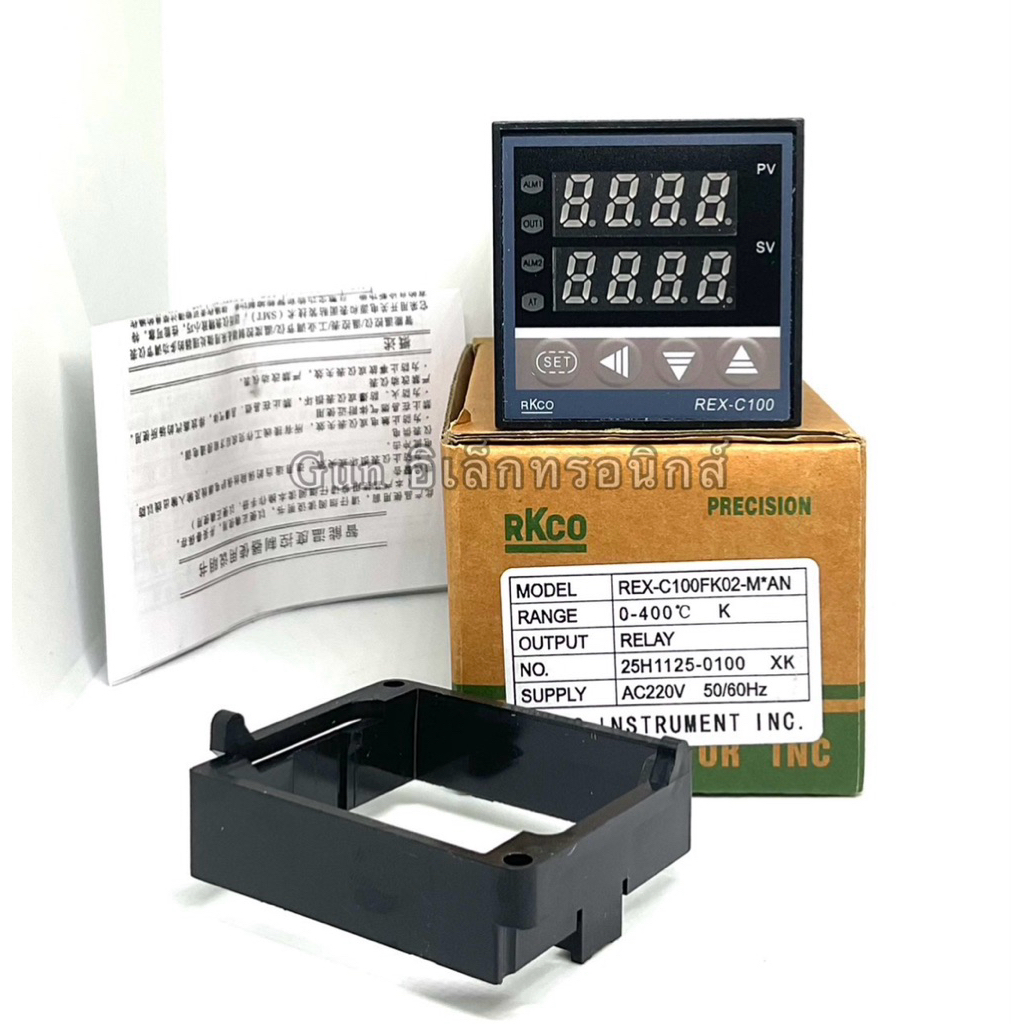 REX-C100FK02 เครื่องควบคุมอุณหภูมิ 0-400องศา K RELAY / SSR หน้า 48x48 (ของใหม่)