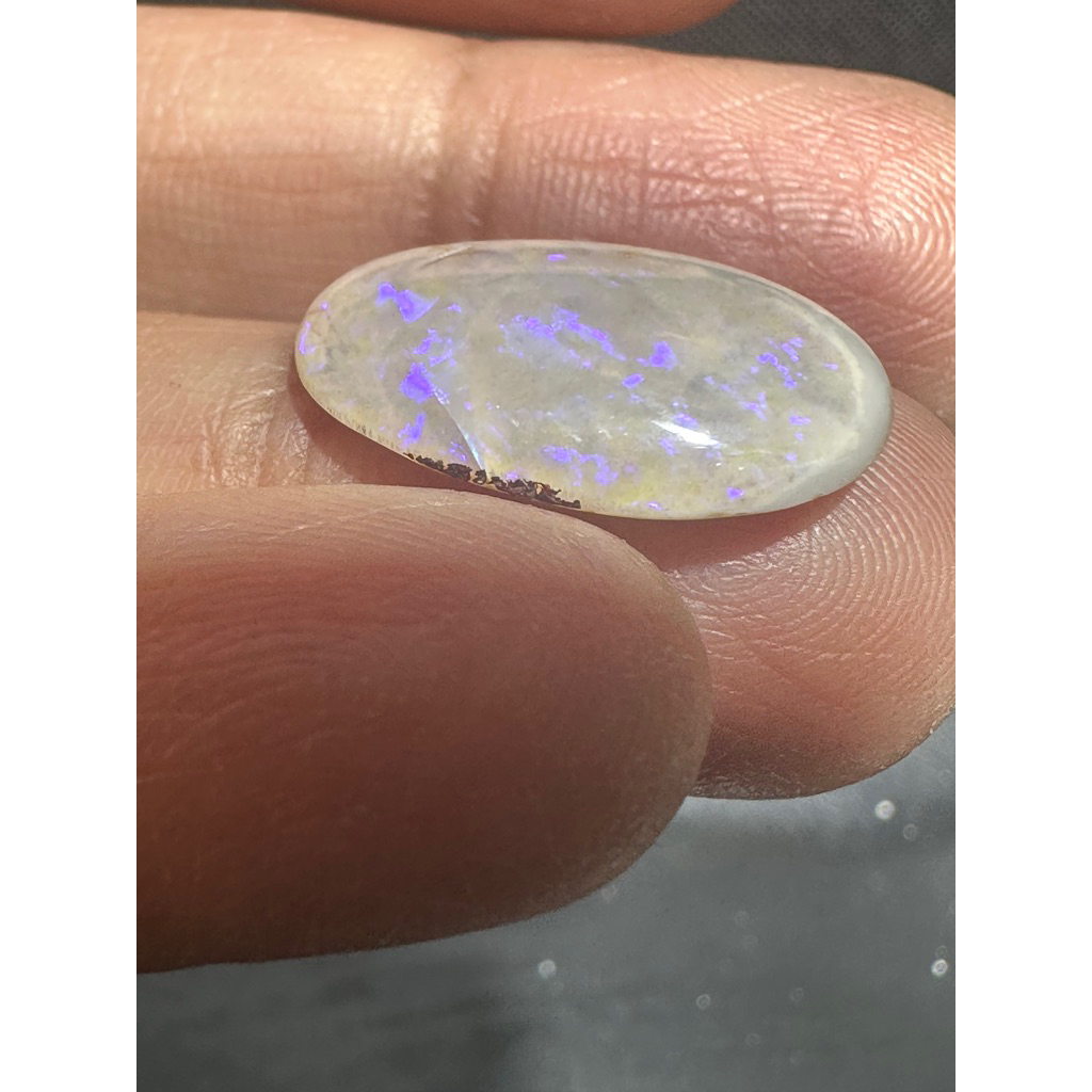 โอปอล 12x18  มม โอปอ ออสเตรเลีย ของแท้ โอปอ NATURAL Opal โอปอ NATURAL OPAL Australian Opal 4.65 cara