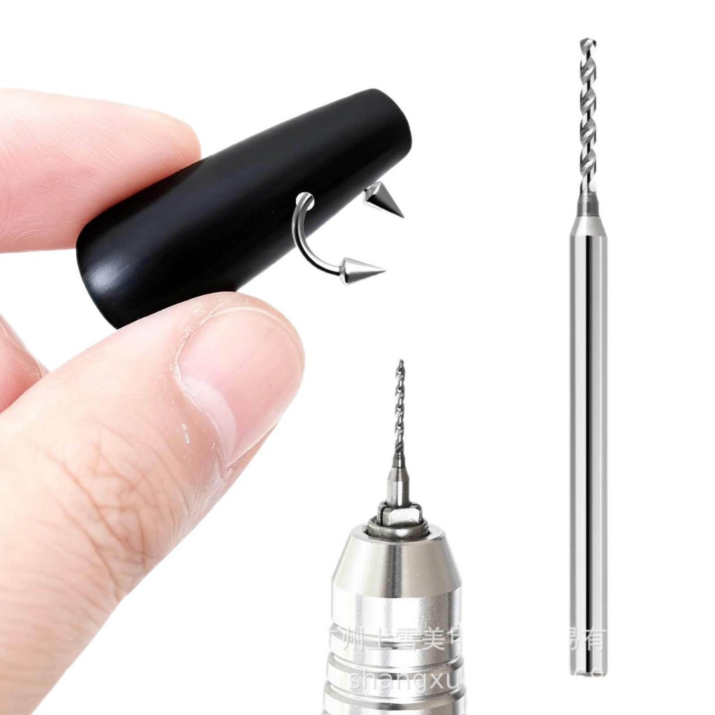 หัวเจียรเจาะรูเล็บ(ขนาด1mm.) หัวเจียรเจาะอะไหล่เล็บเจล สำหรับใส่ห่วงหรือติดเพชร - รูปที่ 3
