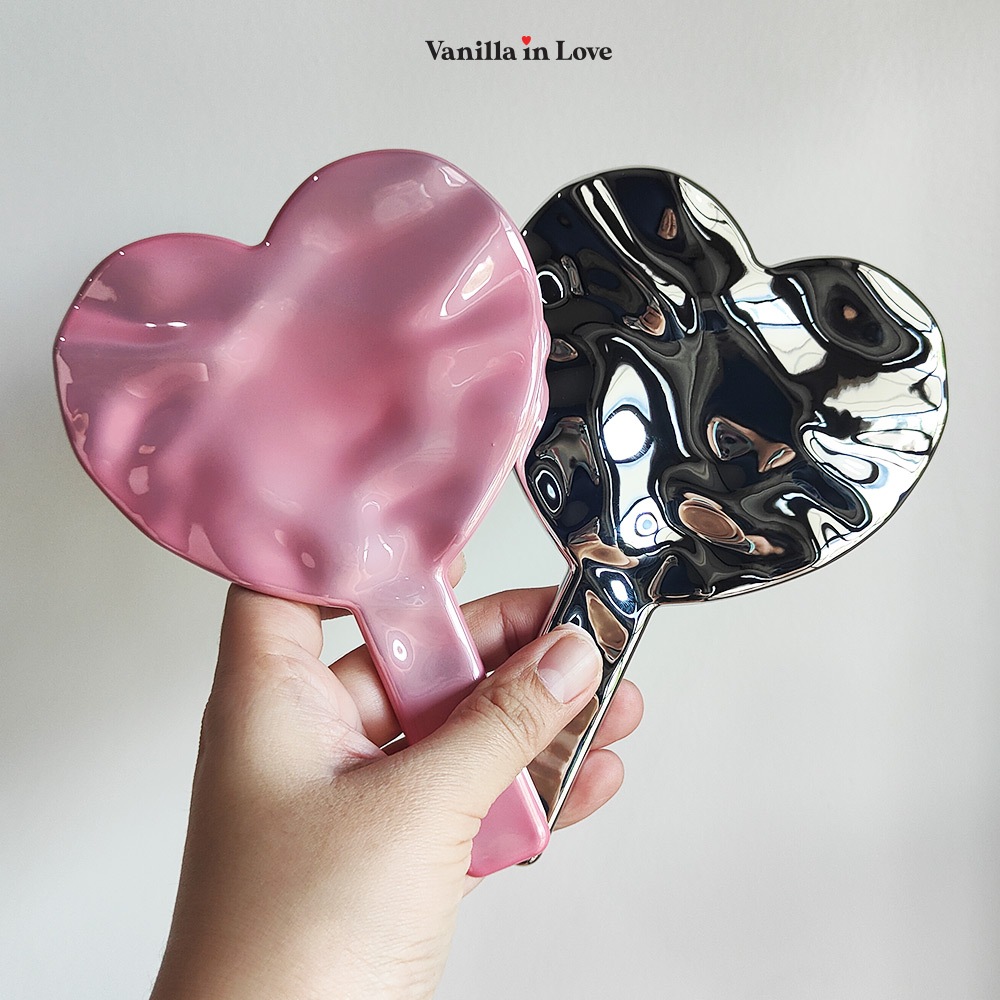 AL28 กระจกส่งหน้าพร้อมด้ามจับ Makeup Mirror สำหรับแต่งหน้า เป็นพร็อพถ่ายภาพ
