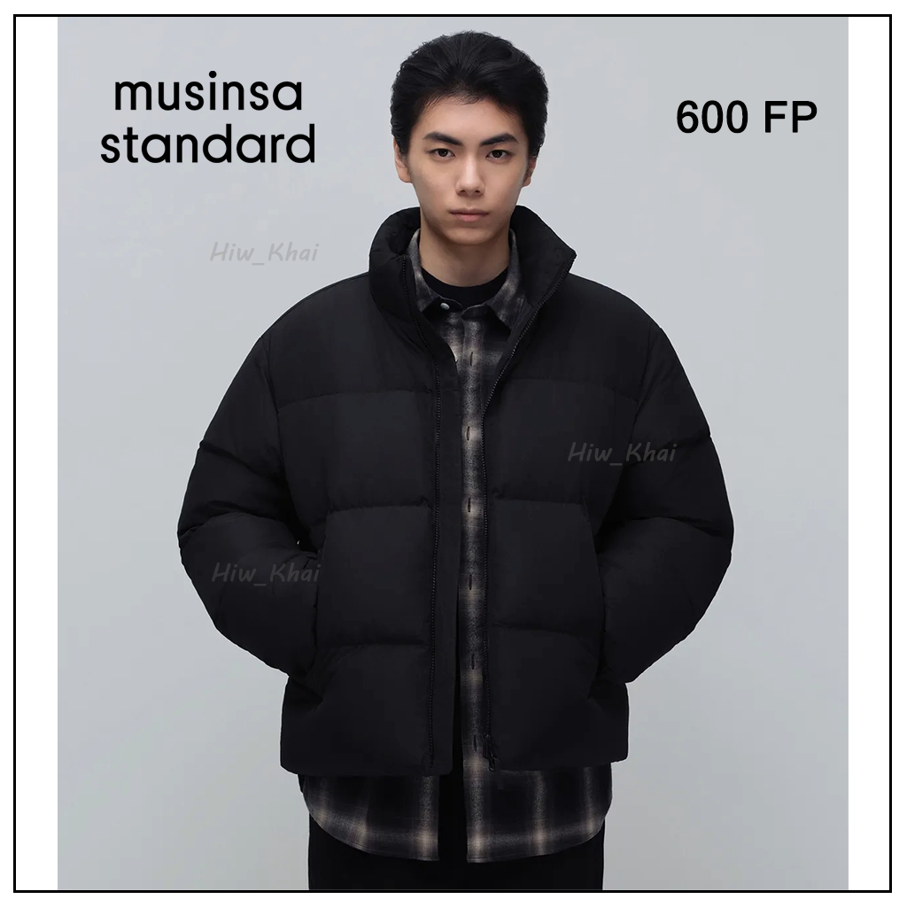 MUSINSA STANDARD เสื้อเเจ็คเก็ตกันหนาว เสื้อดาวน์ 600FP Down Short Puffer Jacket - MMJDJ501