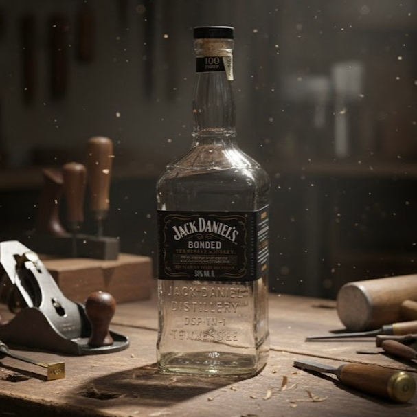 ขวดเปล่า  Jack Daniel's  Bonded  สำหรับตกแต่งบ้าน, บาร์ส่วนตัว หรือเป็นพร็อพ