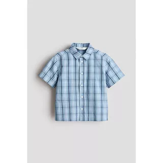 H&M(เอชแอนด์เอ็ม) เสื้อเชิ้ตแขนสั้นผ้าฝ้าย Boys Short-sleeved cotton shirt 1317528_1