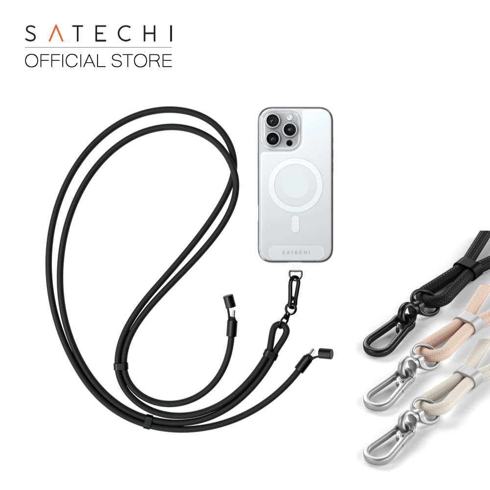 Satechi สายชาร์จคล้องตัว OntheGo Crossbody Lanyard Cable USB C to C
