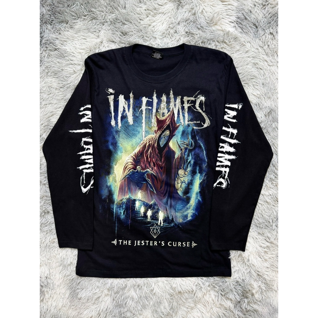 INFLAMES อวกาศย๊าวยาว เสื้อแขนยาว ป้าย RockYeah