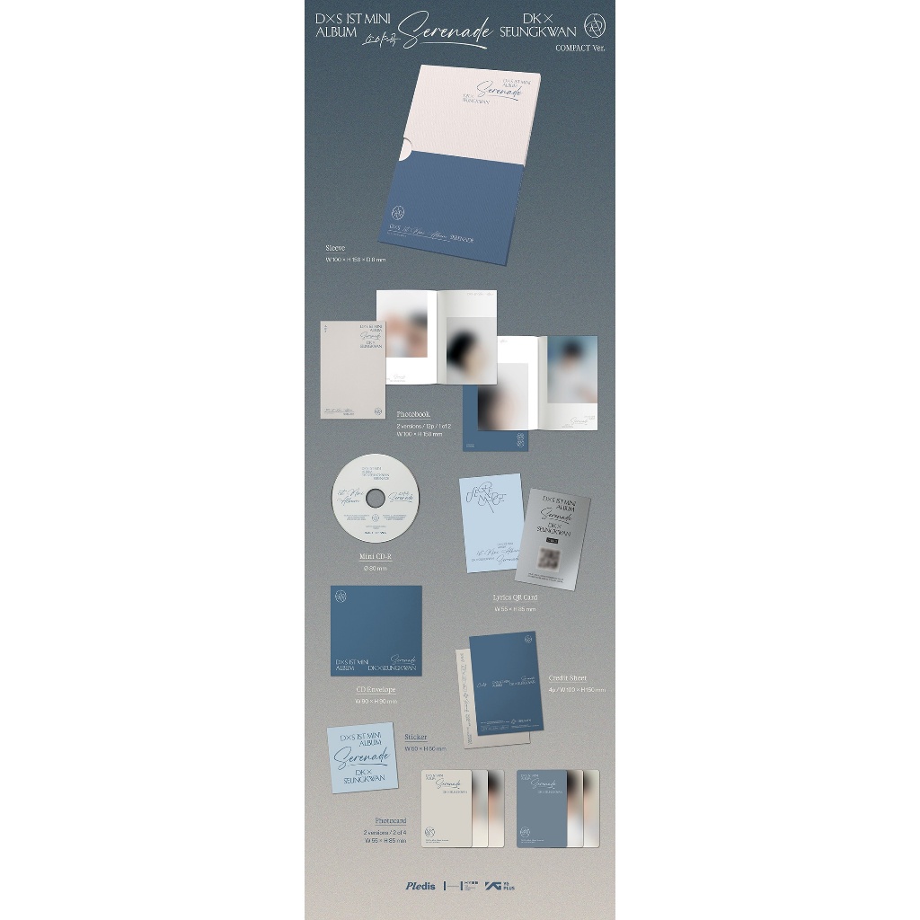 ✅พร้อมส่ง 🔴แจกโค้ดลดเพิ่ม SHOPEE LIVE🔴 [SEVENTEEN] DK X SEUNGKWAN อัลบั้ม 1st Mini Album (Serenade) (Weverse Shop / Luck - รูปที่ 2