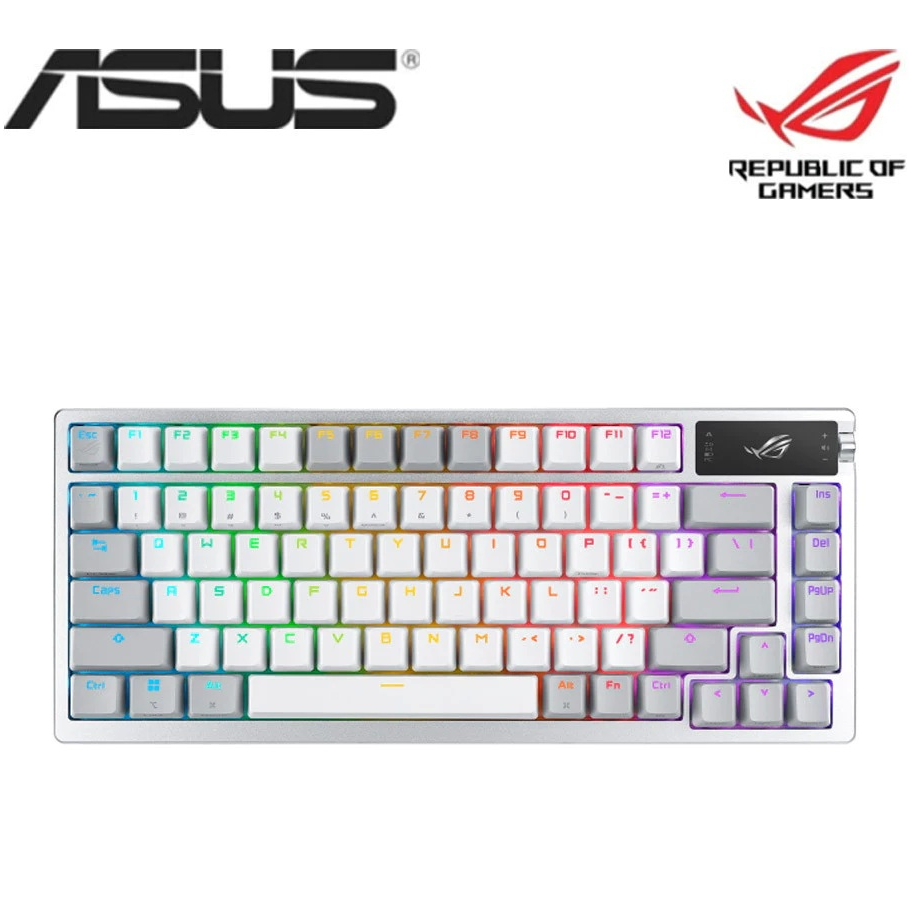 🔥SALE ลด 50%🔥ASUS M701 ROG AZOTH (WHITE) Gaming Keyboard - NX RED Mechanical คีย
