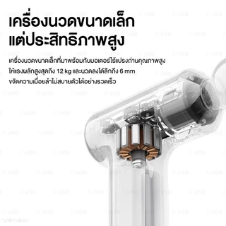 Xiaomi mijia ปืนนวดมือถือ Fascia Gun กล้ามเนื้อนวดไฟฟ้า ด้ามจับแบบพกพาและถอดออกได้ Massage Gun 3