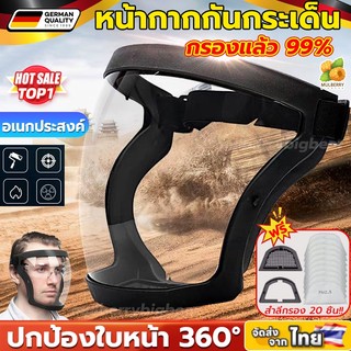 🔥อัพเกรดใหม่🔥หน้ากากกันกระเด็น แบบ PC กรองแล้ว 99% หน้ากากกันสารเคมี สีสเปรย์ยาฆ่าแมลงฝุ่น อุตสาหกรรม ป้องกันดวงตา