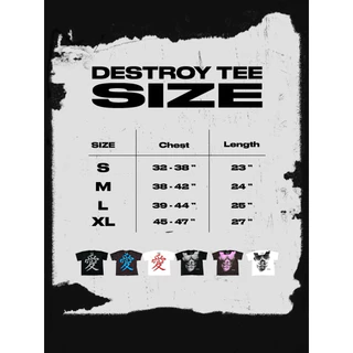 Destroy tee (เสื้อยืด)
