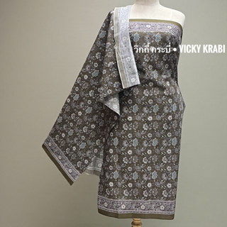 ผ้าปาเต๊ะลายปาหนัน สิงคโปร์ ผ้าถุงผู้หญิง Cotton 100% 180x11…