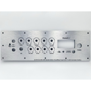 เพลทลำโพงบลูทูธZK-ST21ย้าย+AMP ช่อง6*26cm วัดแบตดิจิตอล Powe…