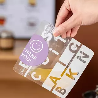 แพ็ค120ดวง สติกเกอร์ขอบคุณ ลายหน้ายิ้ม สติกเกอร์ติดแก้ว ติดกล่อง sticker H5