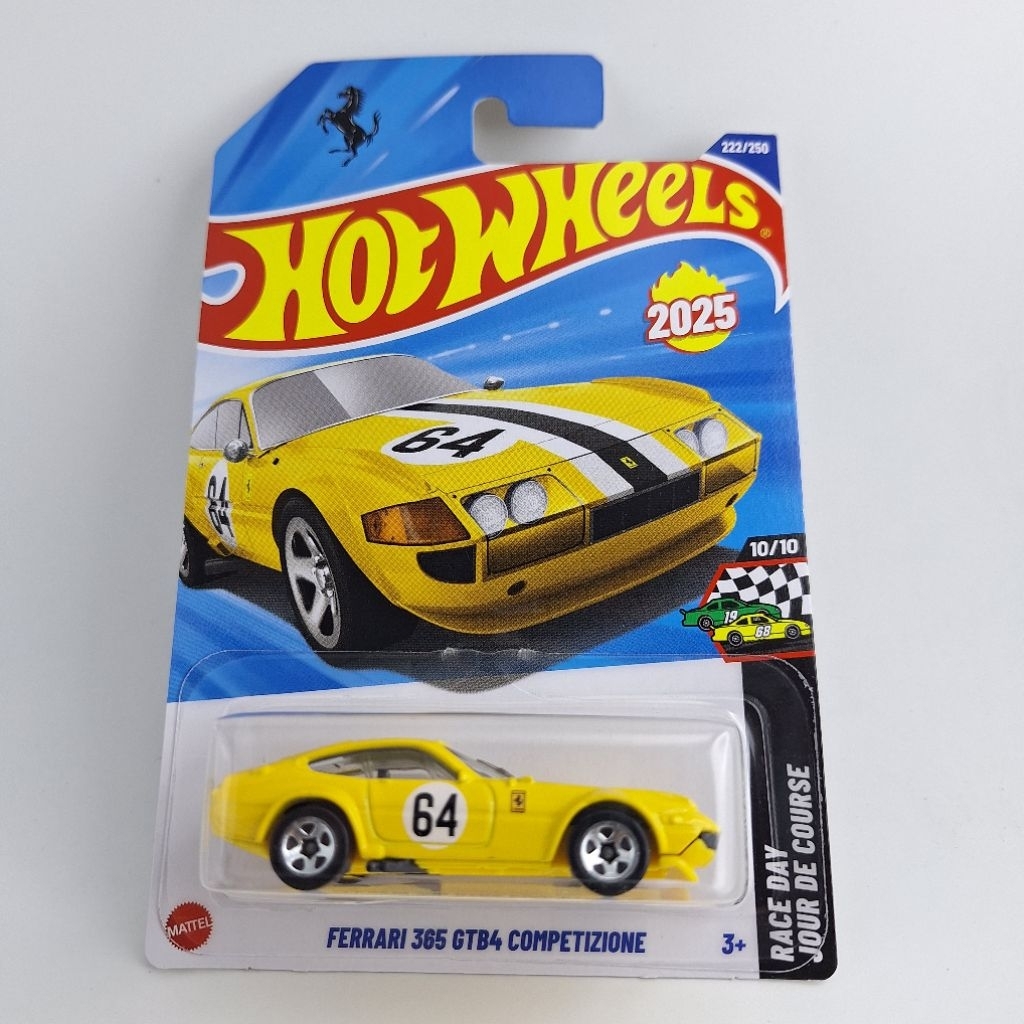 รถเหล็ก Hotwheels FERRARI 365 GTB4 COMPETIZIONE เบอร์ 64 (ib50)