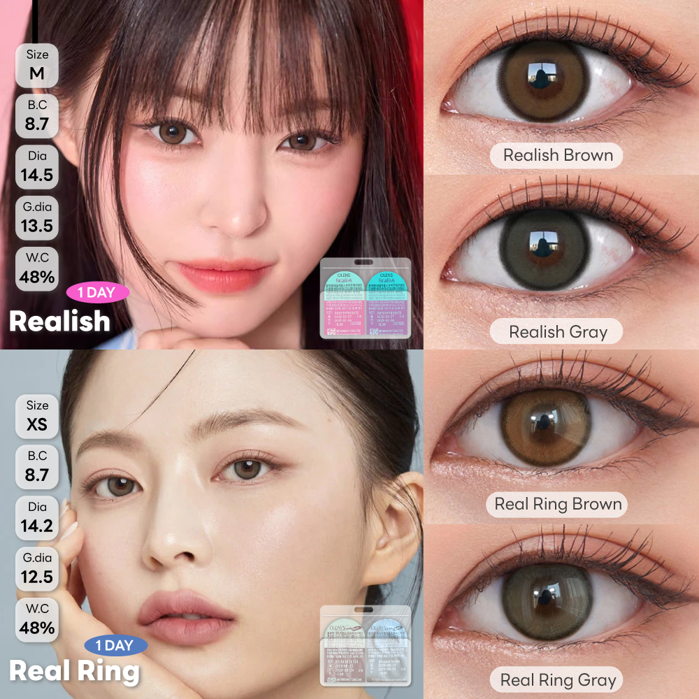 [แบ่งขายรายวัน] Real Ring/ Realish คอนแทคเลนส์รายวัน Nanalens