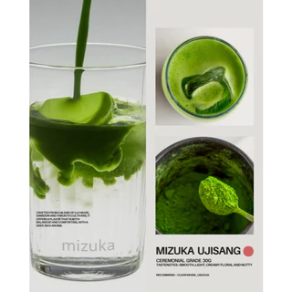 MIZUKA UJISANG Matcha ผงมัทฉะ เกรดพิธีการ (Ceremonial Grade) นำเข้าจากญี่ปุ่น100% ครีมมี่+ดอกไม้+ถั่วลัคชูว์ 30 กรัม