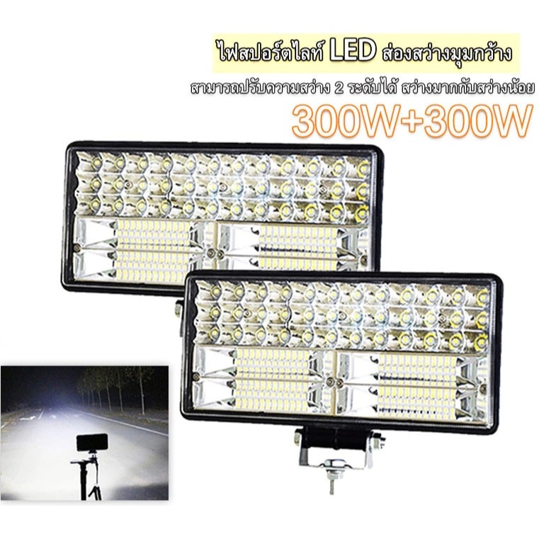 8 นิ้ว 300W Led ไฟสปอร์ตไลท์ Spotlight Super LED ไฟหน้ารถ ไฟท้าย ไฟตัดหมอก รถจักรยานยนต์ ATV Off-Road