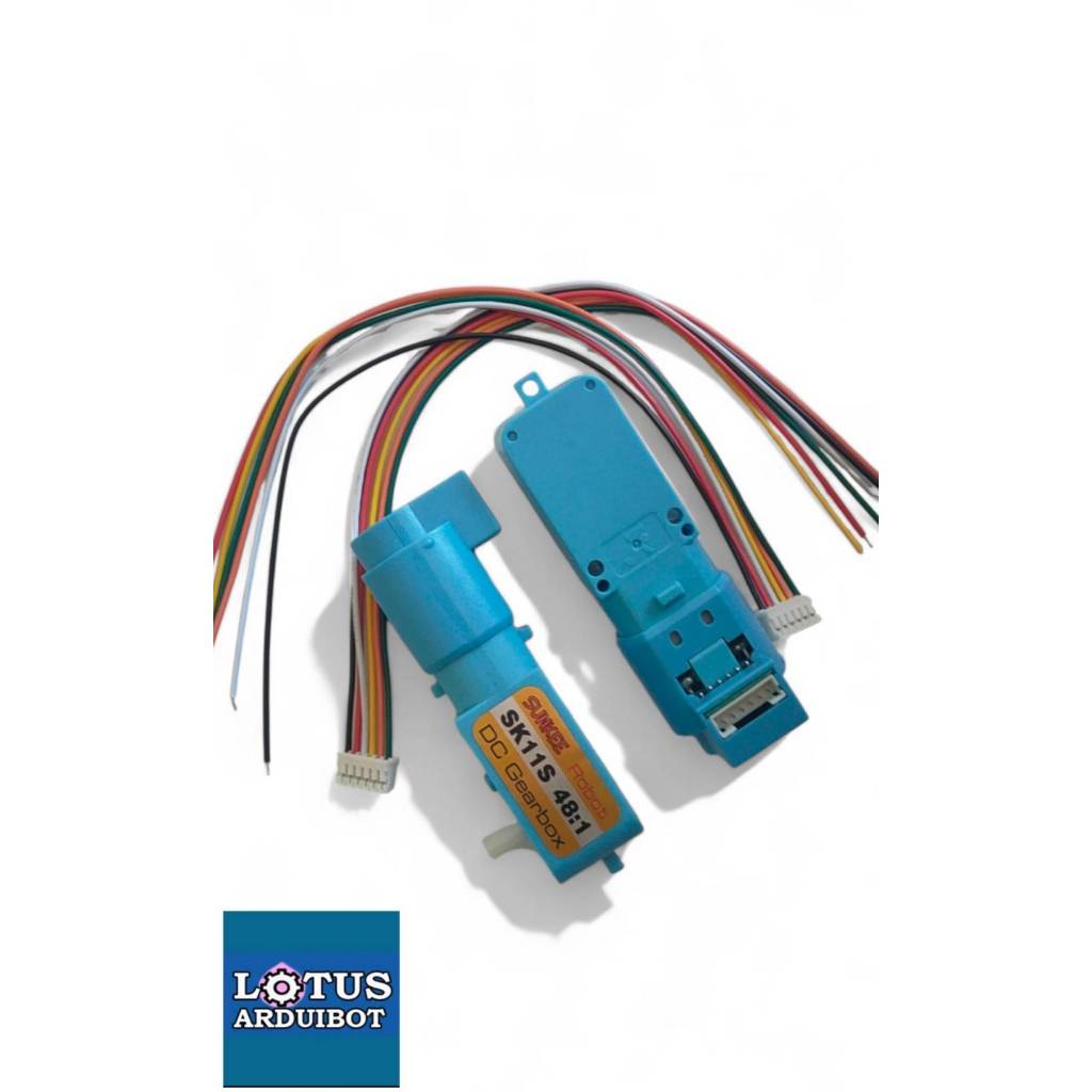 มอเตอร์เกียร์ TT Motor Encoder DC 3V-6V 150RPM 1:48 (เฟืองพลาสติก)