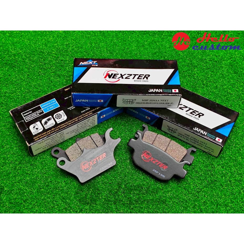 ผ้าเบรค Nexzter Click125 / Click150 / Click160 ผ้าเบรคแท้ Click 125 / Click 150 / Click 160