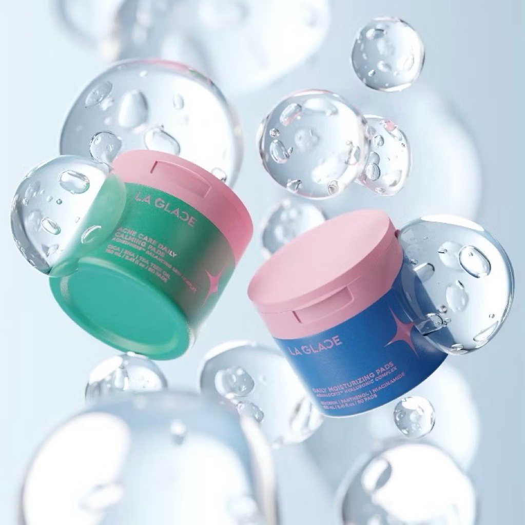 (มีส่งด่วน) ของแท้100% LA GLACE Pads ลากลาส โทนเนอร์แพด 160ml (Acne Care/Moisturizing)