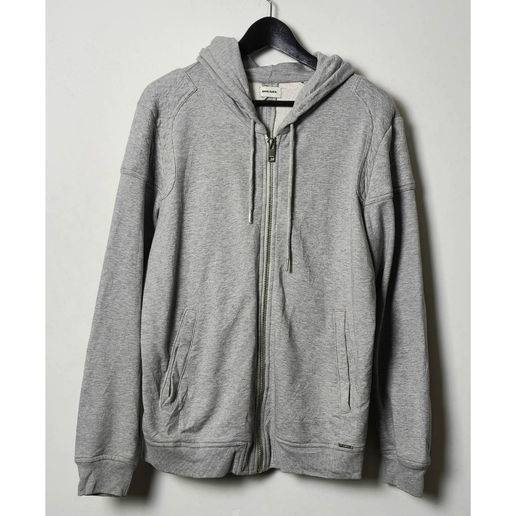 grey cotton hood jacket diesel(used)