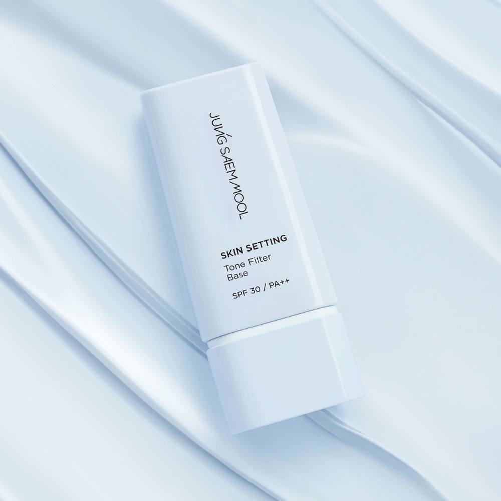 (พร้อมส่ง/ของแท้) Jung Saem Mool Skin Setting Tone Filter Base 40ml เบสเมคอัพสีฟ้า