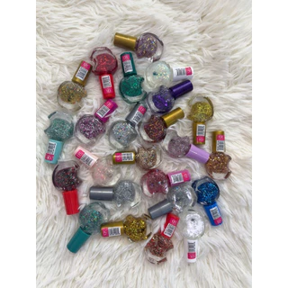 💅💅💅ยกแพ็ค กากเพชรคละสี(1x24)ยาทาเล็บจิ๋ว 8ml.สีติดทนนาน แห้งเร็ว (ไม่ใช่สีเจล)#3957สีกากเพชร
