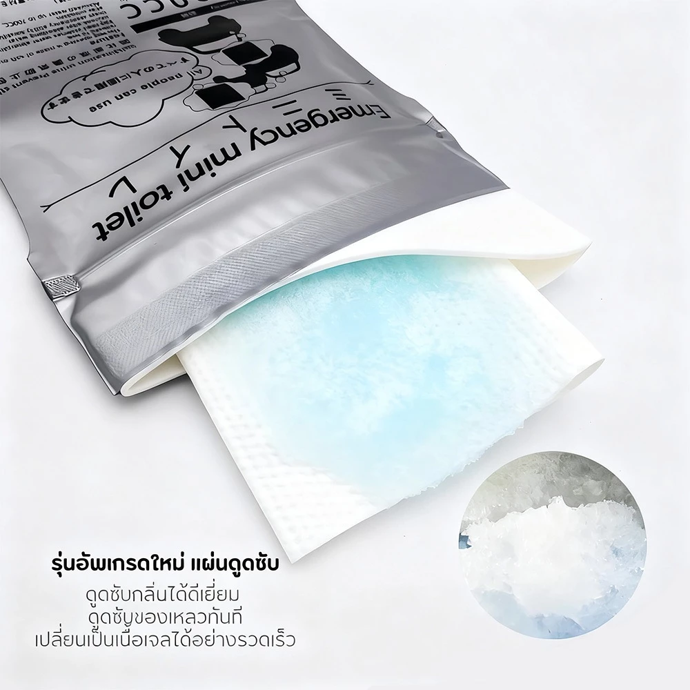 ถุงฉี่ 24（700ml） ถุงปัสสาวะฉุกเฉินแบบพกพา เหมาะสำหรับกลางแจ้งและการจราจรติดขัด สามารถใช้ได้ทั้งผู้ชาย ผู้หญิง thumbnail 6