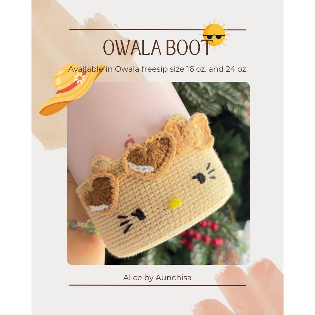 [ส่งจากไทย 🇹🇭] Owala boot Miffy crochet บูทโครเชต์ Miffy,Bow Owala 🐰🎀