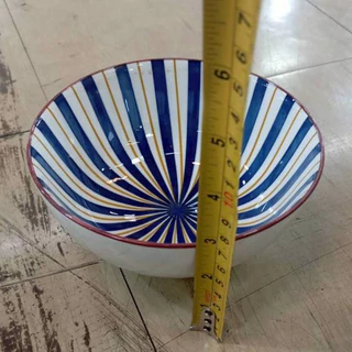 ถ้วย ชามเซรามิก 6 นิ้ว ถ้วยลายเส้น ถ้วยมาม่า ถ้วยทรงญี่ปุ่น เข้าไมโครเวฟได้