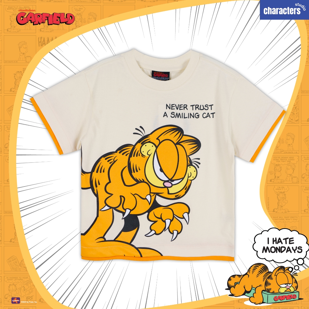 Garfield تيشيرت أطفال واسع قطن 100% — صورة 2