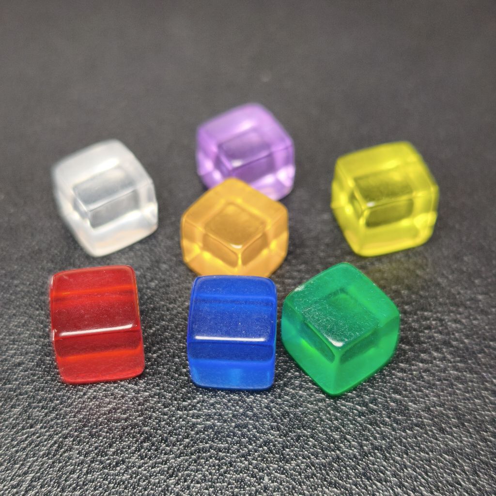 ถูกสุดๆ Token โทเคนอะคิลิค ขนาด 1 ลูกบาศก์เซนติเมตร หลากหลายสี Acrylic Cube