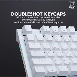 NUBWO คีย์บอร์ดเกมมิ่ง X806 100% Hot-Swap CIY Mechanical RGB 16 โหมด พร้อม Knob ปรับเสียง