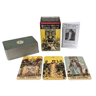 Smith Waite Borderless Tarot Deck Miniature Edition ไพ่ยิปซี…