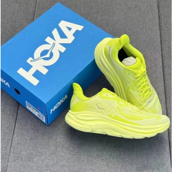 HOKA ONE ONE CLIFTON 10 Yellow D Width 【ของแท้ 100%】