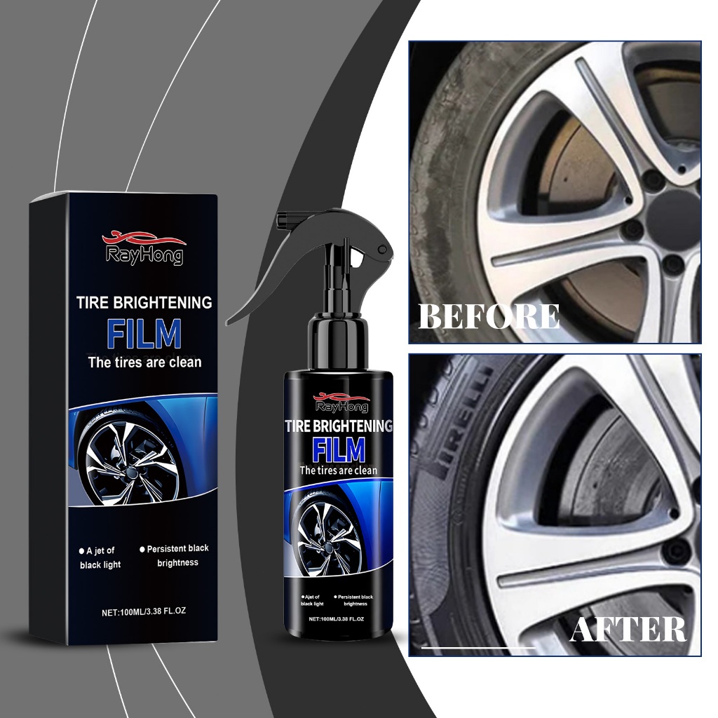 **Rayhong Car Tire Spray Paint | Multi‑Purpose Tire Clean, Polish, Renew & Brighten Spray Paint**