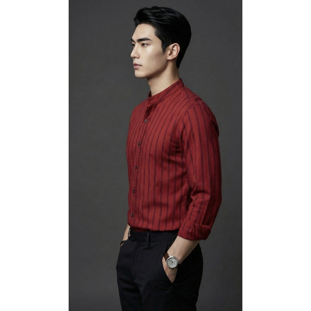 เสื้อเชิ๊ต คอจีน ราคาถูก ใส่สบาย