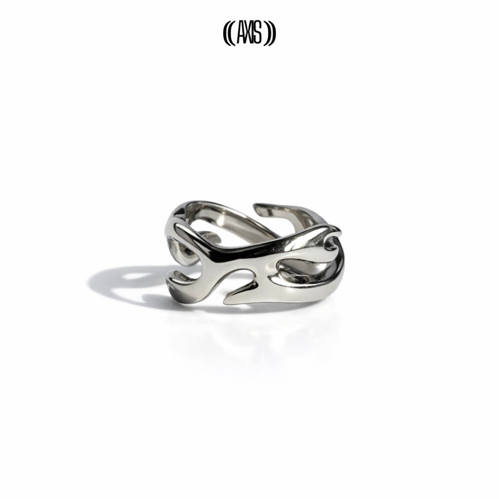AXIS Flare Ring แหวนดีไซน์ไฟ สแตนเลส 316L เกรดการแพทย์ | กันน้ำ ไม่ลอก ไม่ดำ