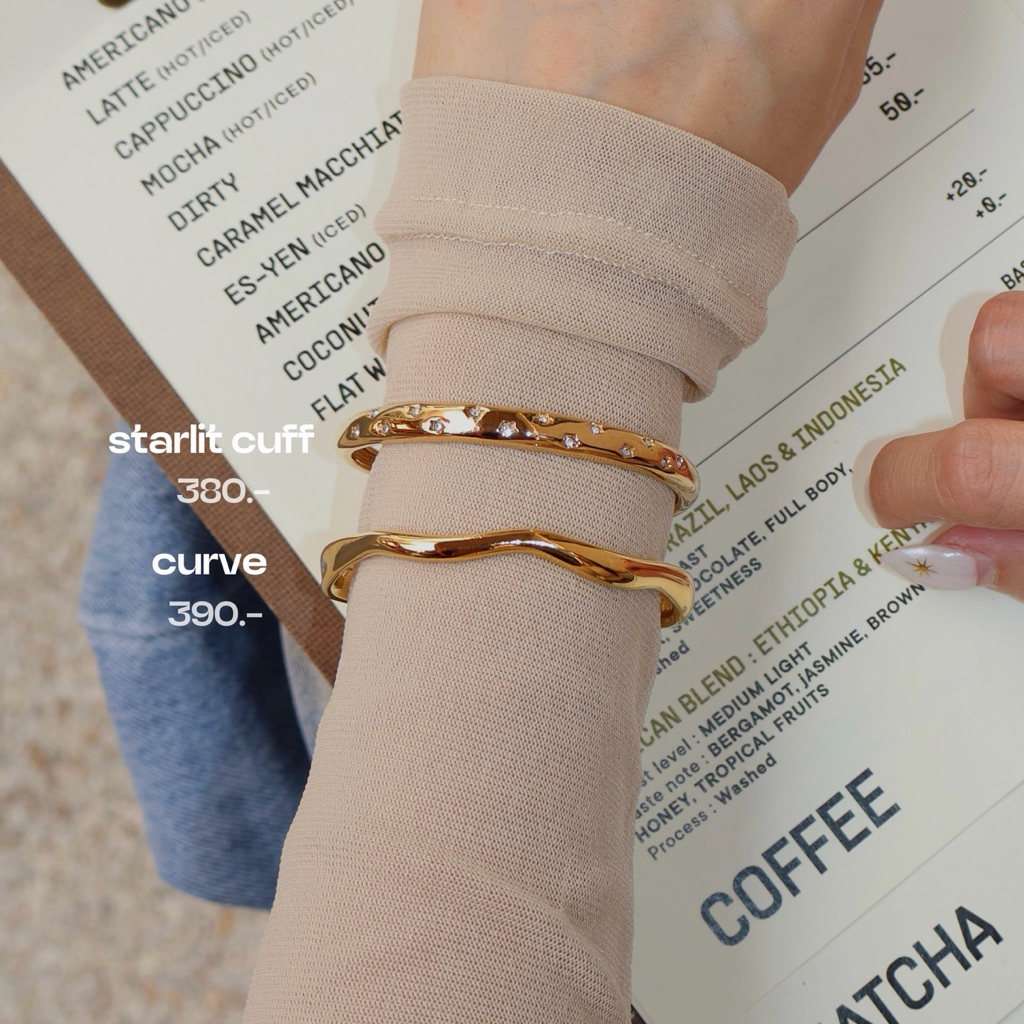 gigaglam starlit cuff | กำไลไม่ลอก ไม่ดำ
