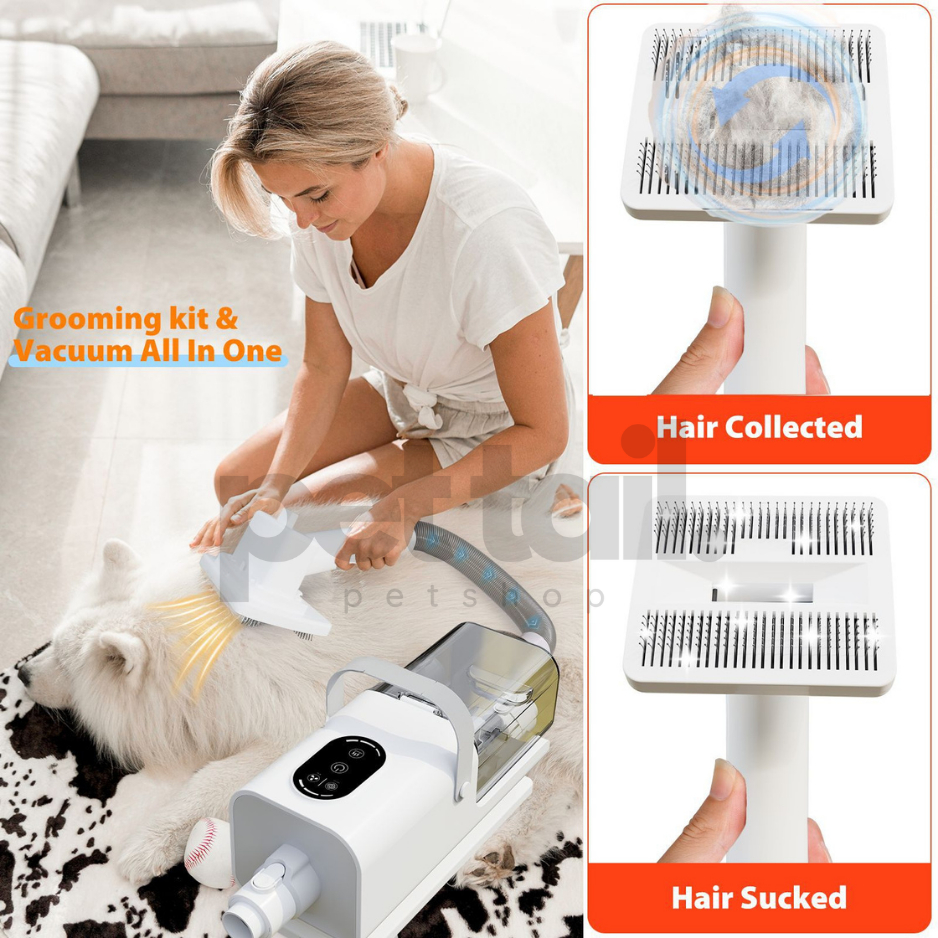 ใหม่ 2026!! เครื่องเป่าขนสัตว์เลี้ยง 3in1 ตัดขน+ดูดขน+เป่าขนแห้ง ตัดขนสุนัข เงียบ ไดร์เป่าขนสุนัข |Pettail ร้านค้าไทย - รูปที่ 3