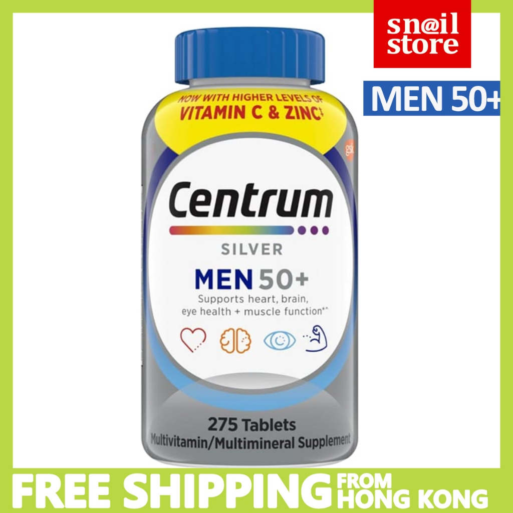 Centrum Silver Men 50+ Multivitamins （EXP 2027） 275 tablets