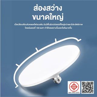 หลอดไฟ LED หลอดไฟจานบิน  ไฟเพดาน ไฟ LED หลอดไฟอัจฉริยะ ใช้กับขั้ว E27 สว่าง ทนทาน ไฟแสงสีขาว หลอดไฟกลม
